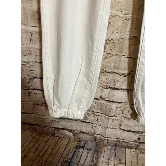 Articles of Society Jogger Jeans Womens 25 Pure White Pockets Denim Stretch - Picture 8 of 16